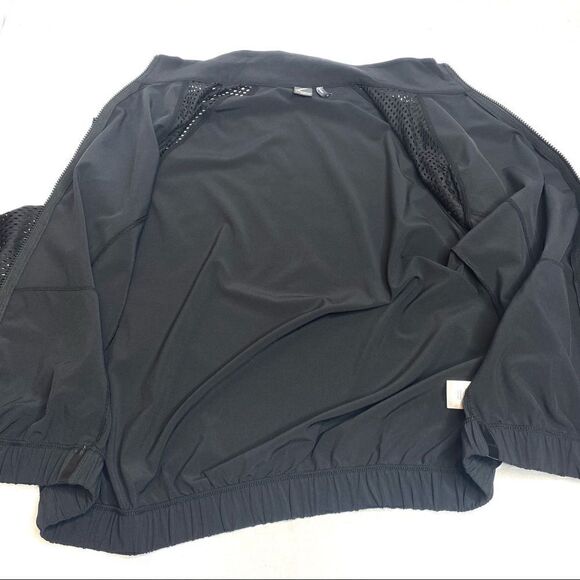 Zella NWT black lightweight full zip jacket with mesh sleeves size M - Picture 14 of 15